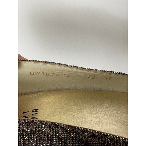 Stuart Weitzman Metallic Peep Toe Pumps – Color Shift Evening Heels Women’s 10 - Picture 8 of 8